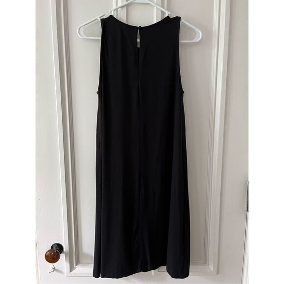 Ann Taylor crocheted front black tank dress S - Picture 2 of 4